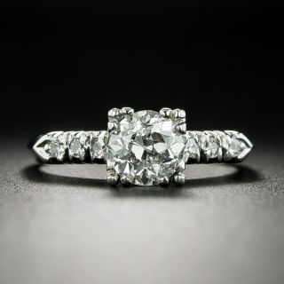 Mid-Century .93 Carat Diamond Engagement Ring - 3