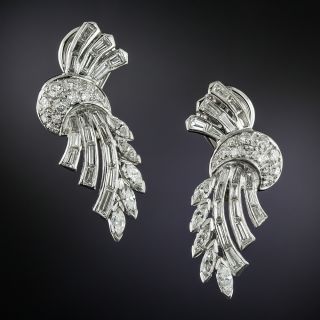 Mid-Century Diamond Earrings - 1