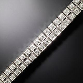 Mid-Century Double-Row Diamond Line Bracelet - 3