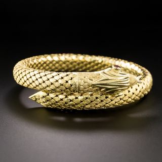 Mid-Century Flexible Snake Bracelet - 2