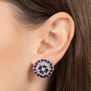 Mid-Century Four-Leaf Clover Earrings 