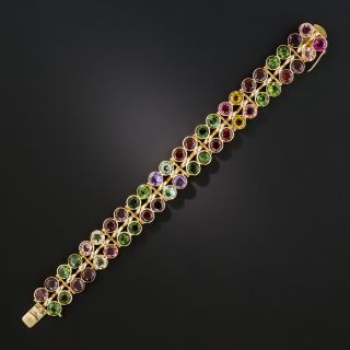 Mid-Century Multi-Gem Bracelet
