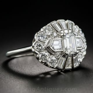 Mid-Century Platinum Diamond Ring