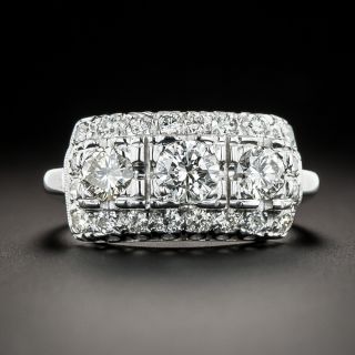 Mid-Century Three-Stone Diamond Ring - 2