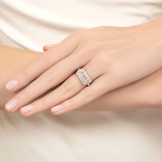 Mid-Century Three-Stone Diamond Ring