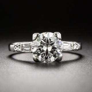 Mid-Century Vintage 1.17 Carat Diamond Engagement Ring - GIA H VS1 - 3