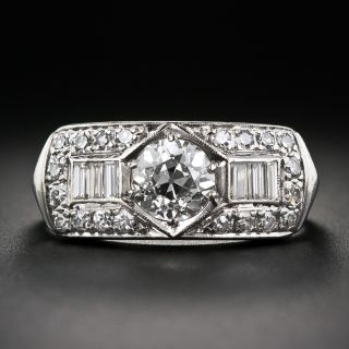 Mid-Century Vintage .93 Carat Diamond Engagement Ring - 1