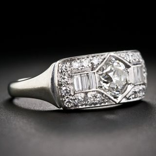 Mid-Century Vintage .93 Carat Diamond Engagement Ring