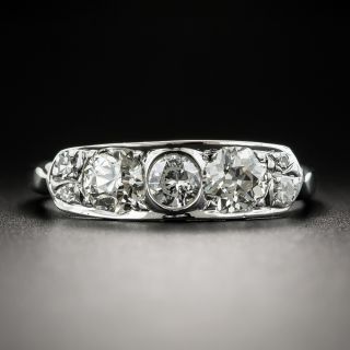 Mid-Century Vintage Diamond Band Ring by Delta - 2
