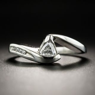Modern Trillion-Cut Diamond Ring - 1