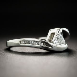 Modern Trillion-Cut Diamond Ring
