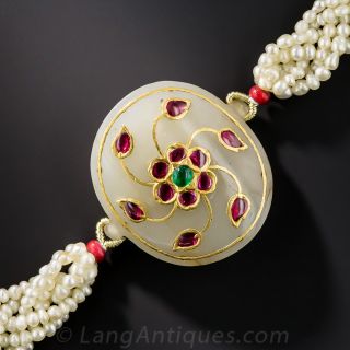 Moghul Style Gem and Pearl Bracelet