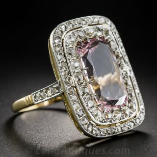 Morganite and Diamond Cocktail Ring
