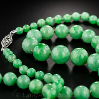Natural Apple Green Jade Beads