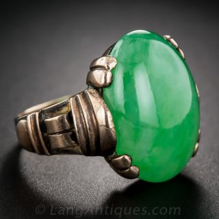 Natural Burmese Jade Ring