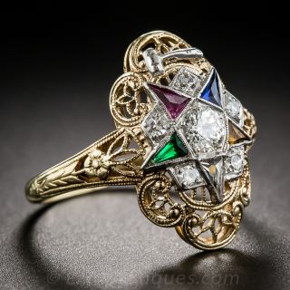 Order of the Eastern Star Masonic Ring