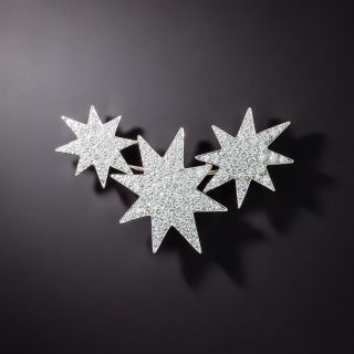 Oscar Heyman Pavé Diamond Star Brooch/Necklace - 1