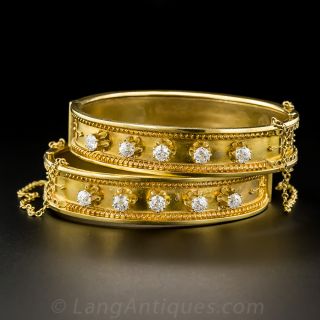 Pair of Victorian Diamond Bangles