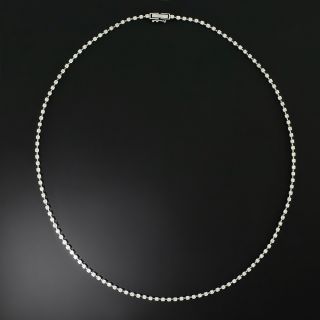 Petite 3.00 Carat Total Weight Diamond Riviere Necklace - 2