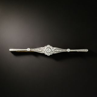 Petite Diamond Bar Pin, Circa 1900 - 2