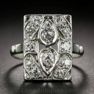 Platinum Diamond Dinner Ring