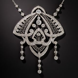 Platinum Edwardian Diamond Necklace - 1