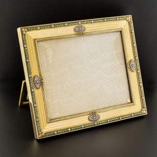 Rare French Cartier Picture Frame, Circa 1920, w/ Signed Letter From J. Cartier - 3