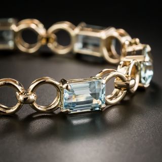 Retro Aquamarine Bracelet 
