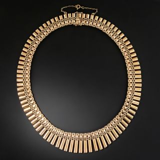 Retro Gold Fringe Necklace - 2