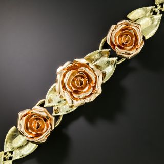 Retro Rose Bracelet by Krementz - 4