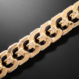 Retro Rose Gold Link Bracelet - 3