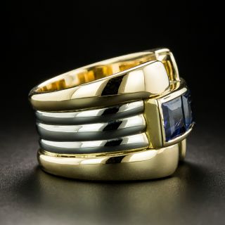 Retro Style Sapphire Ring