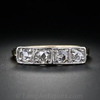 Rose Cut Diamond Band Ring
