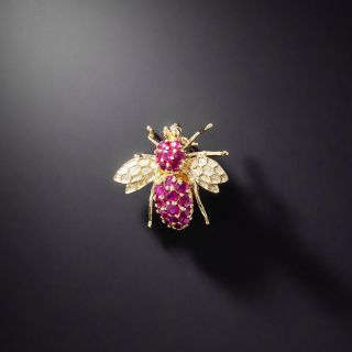 Ruby Bee Pin - 3