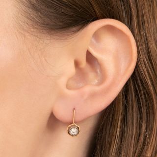 Russian Diamond Drop Earrings