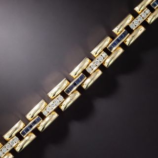 Sapphire and Diamond Link Bracelet - 3