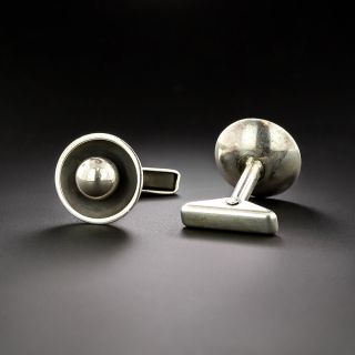  'Silver Pearl' Cufflinks by Allan Adler