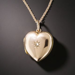 Small 9K Rose Gold Heart Locket - 1