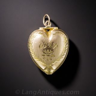 Small Antique Heart Locket