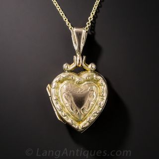 Small Victorian Heart Locket