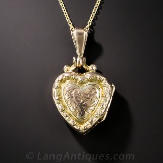 Small Victorian Heart Locket