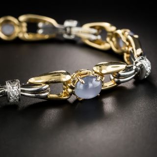Star Sapphire and Diamond Bracelet - 2