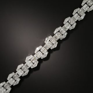 Swiss Art Deco Diamond Bracelet - 5