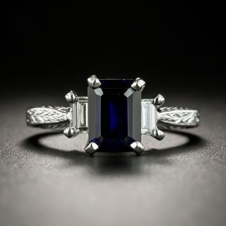 Tacori 1.61 Carat No-Heat Sapphire and Diamond Ring - 2