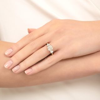 Three-Stone 2.50 Carat Center Diamond Engagement Ring - GIA K SI2