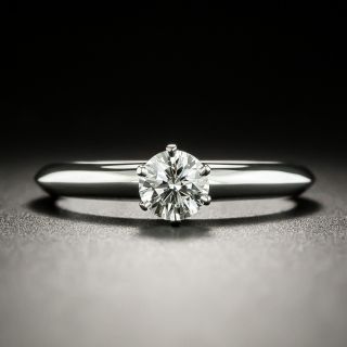 Tiffany & Co .39 Carat Diamond Solitaire Ring - G VVS1 - 3