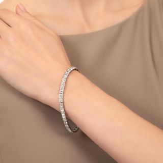 Tiffany & Co. Art Deco Diamond Line Bracelet