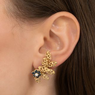 Tiffany & Co. Diamond and Sapphire Clip Earrings