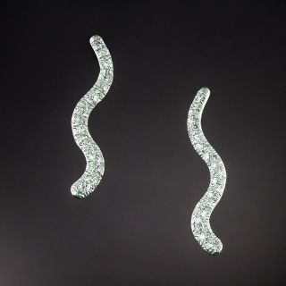 Tiffany & Co. Diamond "Ripples of Water" Earrings - 1