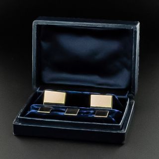 Tiffany & Co. Gold Cufflink and Stud Set